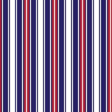 Moda tekstil ve grafikleri için uygun kırmızı ve mavi dikey çizgili dikişsiz arkaplan