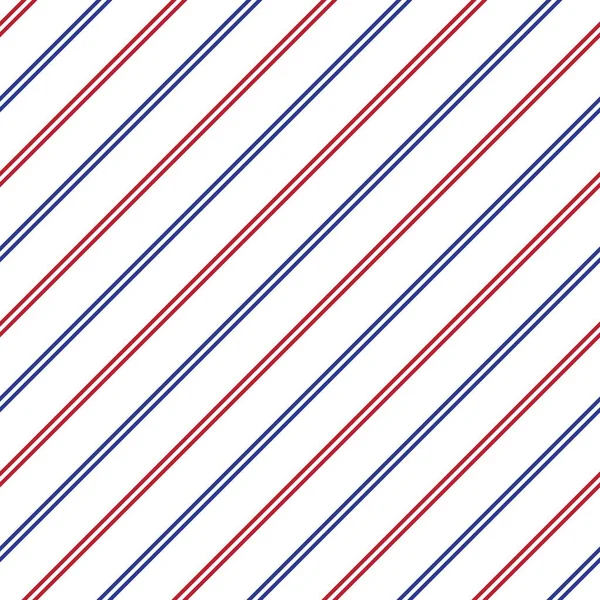 Fondo Patrón Inconsútil Rayado Diagonal Rojo Azul Adecuado Para Textiles — Vector de stock