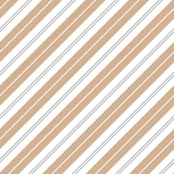 Brown Taupe Diagonal Striped Seamless Pattern Background Suitable Fashion Textiles — Stock Vector