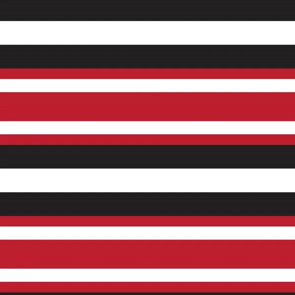 Red Horizontal Striped Seamless Pattern Background 그래픽 — 스톡 벡터