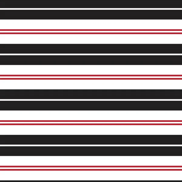 Red Horizontal Striped Seamless Pattern Background 그래픽 — 스톡 벡터