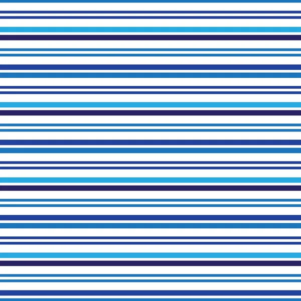 Blue Horizontal Striped Seamless Pattern Background Suitable Fashion Textiles Graphics — Stock Vector