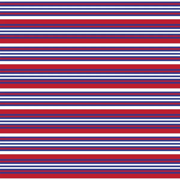 Red Blue Horizontal Striped Seamless Pattern Background Suitable Fashion Textiles — Stock Vector