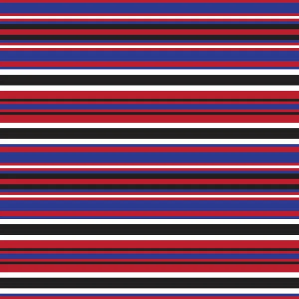 Red Blue Horizontal Striped Seamless Pattern Background 그래픽 — 스톡 벡터