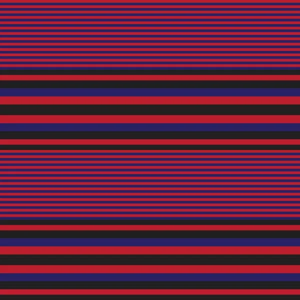 Red Blue Horizontal Striped Seamless Pattern Background 그래픽 — 스톡 벡터