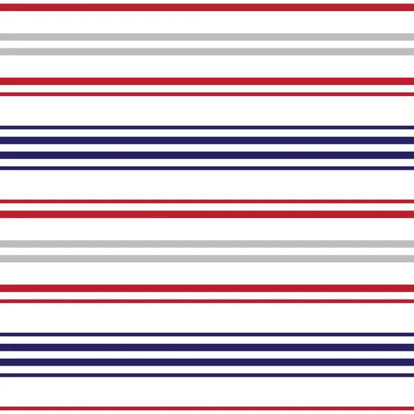 Fondo Patrón Sin Costura Rayas Horizontales Rojo Azul Adecuado Para — Archivo Imágenes Vectoriales