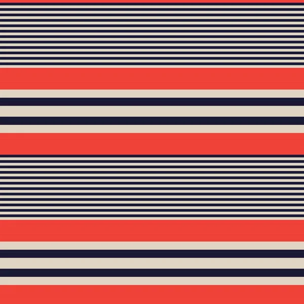 Orange Horizontal Striped Seamless Pattern Background 그래픽 — 스톡 벡터