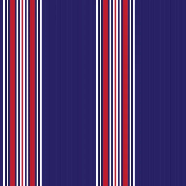 Red Blue Vertical Striped Seamless Pattern Background Suitable Fashion Textiles — Stock Vector