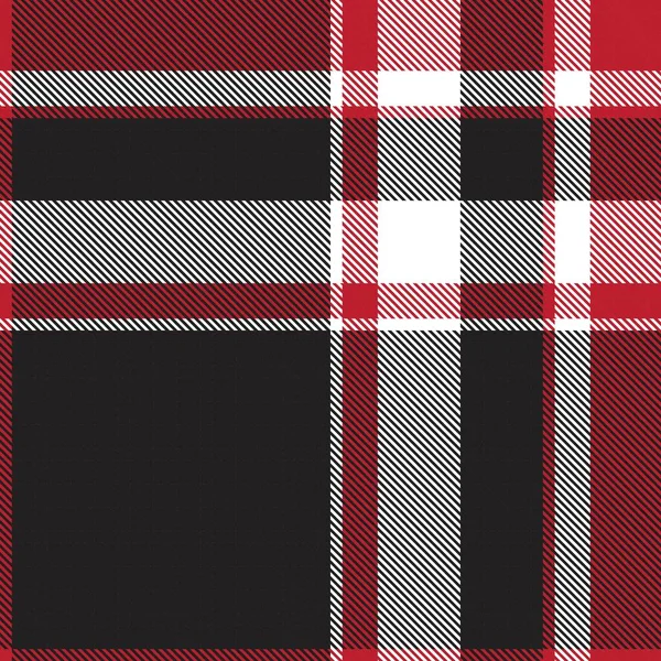 Red Glen Plaid Textuur Naadloos Patroon Geschikt Voor Mode Textiel — Stockvector