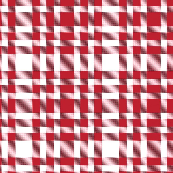 Red Glen Plaid Texturált Zökkenőmentes Minta Alkalmas Divat Textil Grafika — Stock Vector