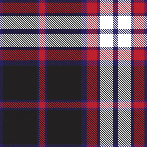 Red Glen Plaid Texturált Zökkenőmentes Minta Alkalmas Divat Textil Grafika — Stock Vector