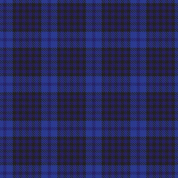 Blue Glen Plaid Textuur Naadloos Patroon Geschikt Voor Mode Textiel — Stockvector