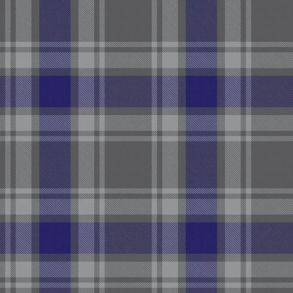 Blue Glen Plaid Texturiertes Nahtloses Muster Für Modetextilien Und Grafiken — Stockvektor