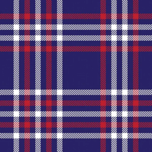 Red Navy Glen Plaid Textured Seamless Pattern Suitable Fashion Textiles — Stock Vector