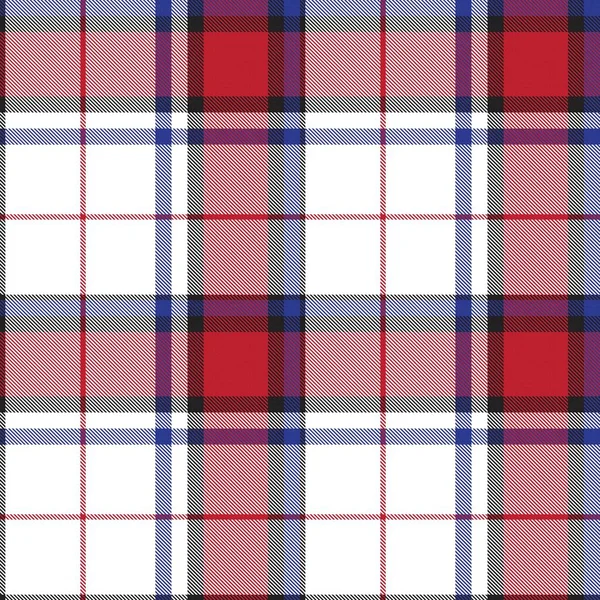 Red Navy Glen Plaid Motif Sans Couture Texturé Adapté Aux — Image vectorielle