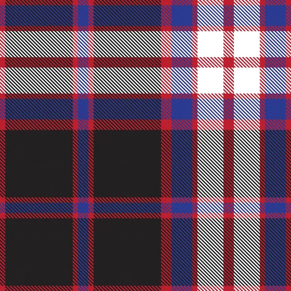 Red Navy Glen Plaid Textured Seamless Pattern Suitable Fashion Textiles — Stock Vector