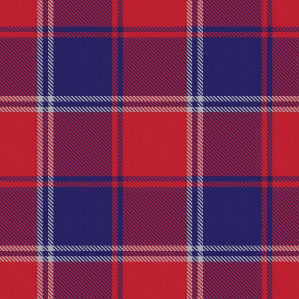 Red Navy Glen Plaid Textured Seamless Pattern Suitable Fashion Textiles — Stock Vector