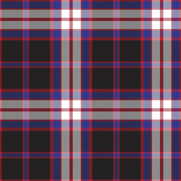 Red Navy Glen Plaid Texturált Zökkenőmentes Minta Alkalmas Divat Textil — Stock Vector