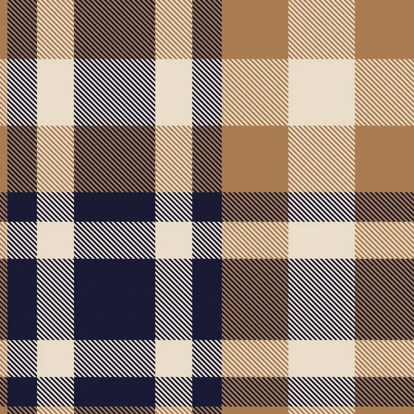 Patrón Sin Costura Texturizado Cuadros Brown Glen Adecuado Para Textiles — Archivo Imágenes Vectoriales