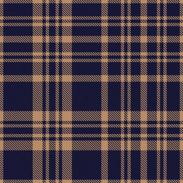 Brown Glen Plaid Texturiertes Nahtloses Muster Für Modetextilien Und Grafiken — Stockvektor