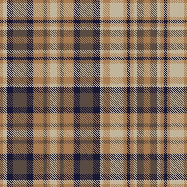 Bruin Glen Plaid Textuur Naadloos Patroon Geschikt Voor Mode Textiel — Stockvector