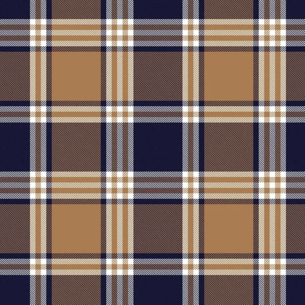 Brown Glen Plaid Teksturowany Bezszwowy Wzór Nadaje Się Tekstyliów Mody — Wektor stockowy