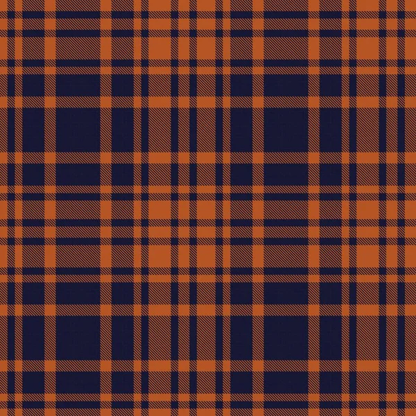 Orange Glen Plaid Texturovaný Bezešvý Vzor Vhodný Pro Módní Textil — Stockový vektor