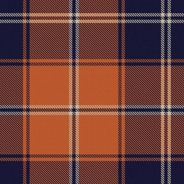 Patrón Sin Costura Texturizado Cuadros Orange Glen Adecuado Para Textiles — Vector de stock