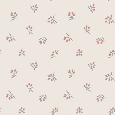 Kahverengi Taupe bitkisel bitki örtüsü desensiz arka plan moda baskıları, grafikler, arka planlar ve el sanatları için uygun