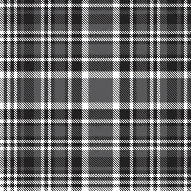 Siyah ve Beyaz Glen Ekose desenli, moda tekstil ve grafikleri için uygun.