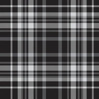 Siyah ve Beyaz Glen Ekose desenli, moda tekstil ve grafikleri için uygun.