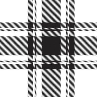 Siyah ve Beyaz Glen Ekose desenli, moda tekstil ve grafikleri için uygun.