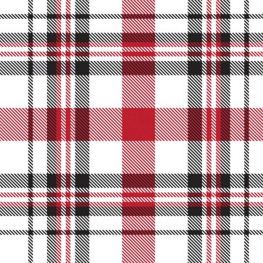 Kırmızı Glen Ekose desenli, moda tekstil ve grafikleri için uygun.