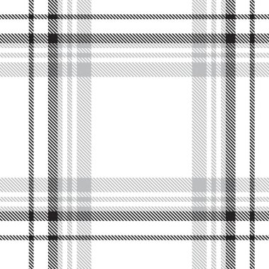 Siyah ve Beyaz Glen Ekose desenli, moda tekstil ve grafikleri için uygun.