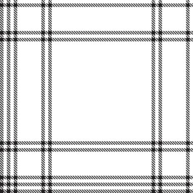 Siyah ve Beyaz Glen Ekose desenli, moda tekstil ve grafikleri için uygun.