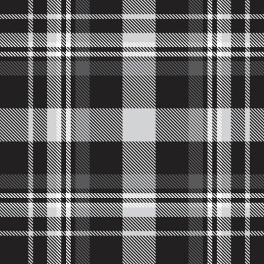 Siyah ve Beyaz Glen Ekose desenli, moda tekstil ve grafikleri için uygun.