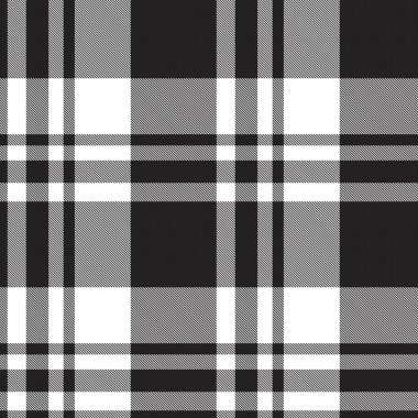 Siyah ve Beyaz Glen Ekose desenli, moda tekstil ve grafikleri için uygun.