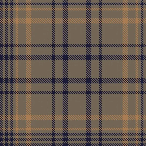 Brown Glen Plaid 직물과 그래픽에 섬유가 패턴을 텍스처화 했습니다 — 스톡 벡터