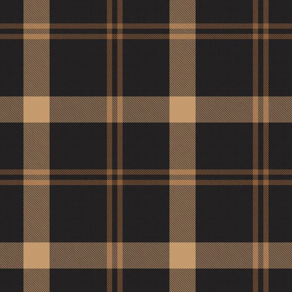 Brown Glen Plaid Texturiertes Nahtloses Muster Für Modetextilien Und Grafiken — Stockvektor