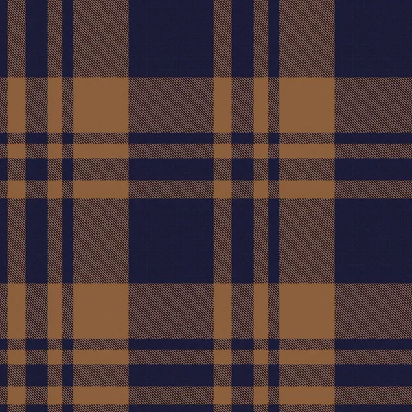 Bruin Glen Plaid Textuur Naadloos Patroon Geschikt Voor Mode Textiel — Stockvector