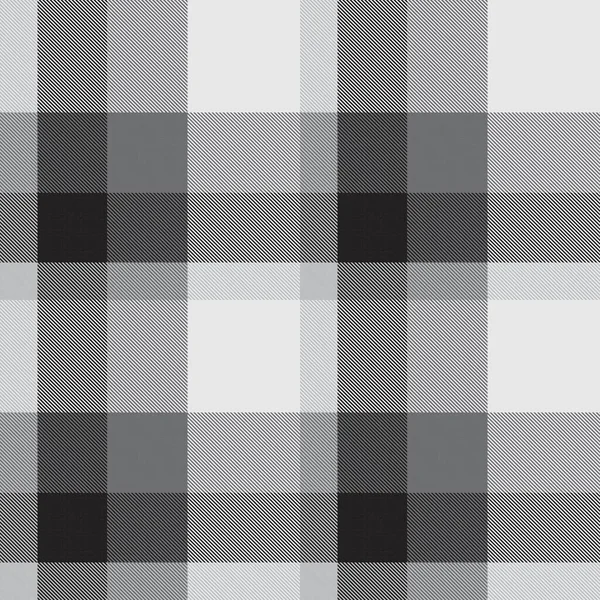 Schwarz Weißes Glen Plaid Texturiertes Nahtloses Muster Für Modetextilien Und — Stockvektor