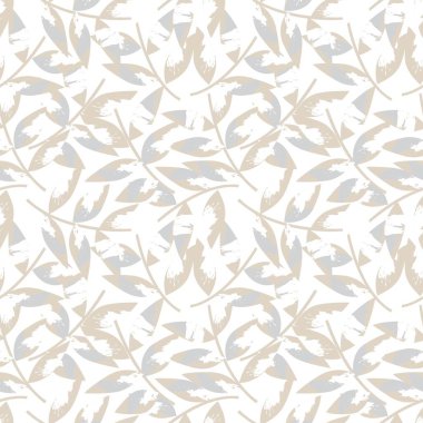 Kahverengi Tropik Yaprak botanik desensiz arka plan moda baskıları, grafikler, arka planlar ve el sanatları için uygundur