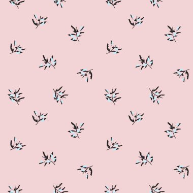 Pembe Tropik Yaprak botanik desensiz arka plan moda baskıları, grafikler, arka planlar ve el sanatları için uygundur