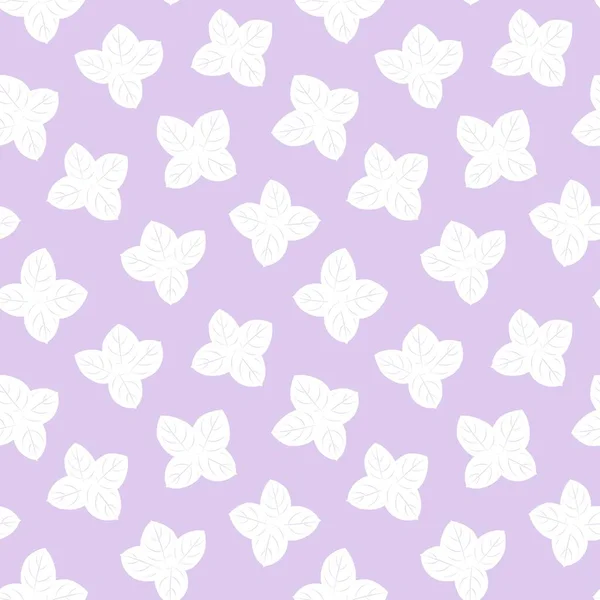 Фиолетовый Цветок Ботанический Бесшовный Фон Шаблона Подходит Модных Принтов Графики — стоковый вектор