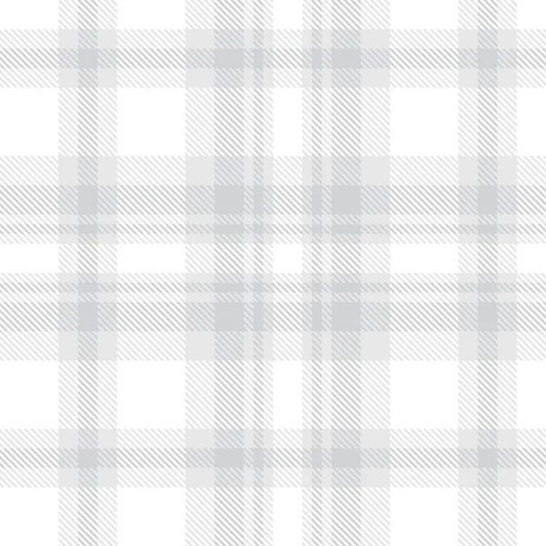 Weißes Ombre Plaid Texturiertes Nahtloses Muster Für Modetextilien Und Grafiken — Stockvektor