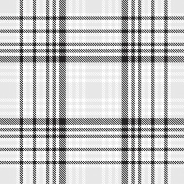 Moda tekstil ve grafikleri için uygun siyah ve beyaz desenli ekose desenli