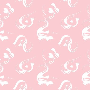 Moda baskıları, grafikler, arka planlar için uygun pembe fırça darbeleri