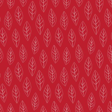 Moda baskıları, grafikler, arka planlar ve el sanatları için uygun kırmızı tropikal bitkisel bitki desenli arkaplan