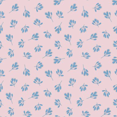 Moda baskıları, grafikler, arka planlar ve el sanatları için uygun pembe bitkisel desensiz arkaplan