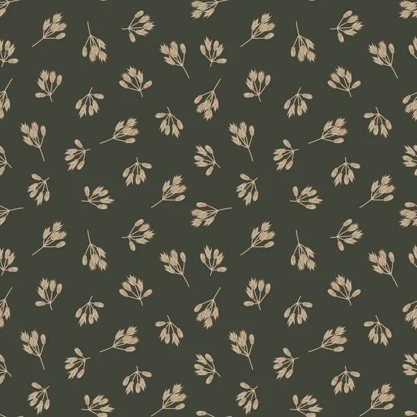 Green Floral Botanischen Nahtlosen Muster Hintergrund Geeignet Für Mode Prints — Stockvektor